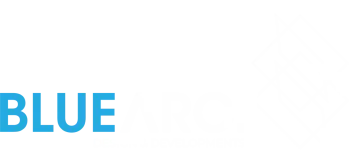 Blue Arc Footer Logo